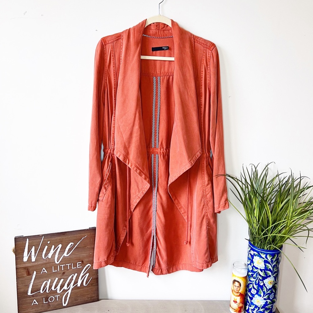 Max Jeans Spiced Coral Duster Jacket